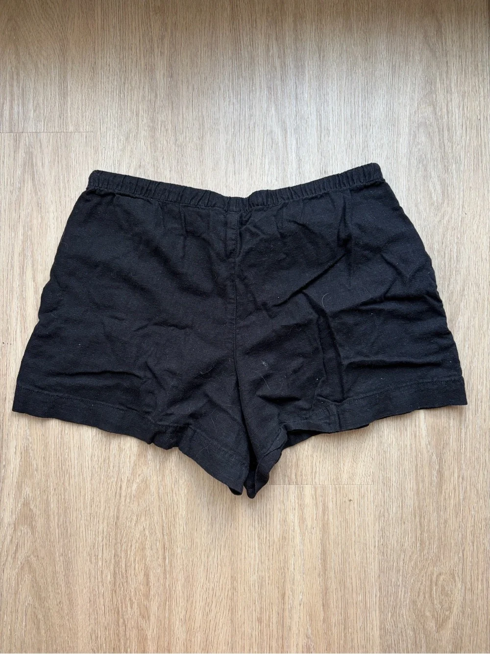 GAP Black Elastic Drawstring Shorts
